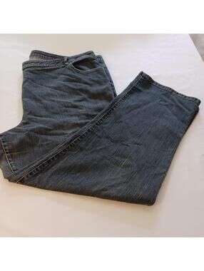 Penningtons Dallas Women's Blue Straight Leg Jeans 24 High Rise (46x31.5)